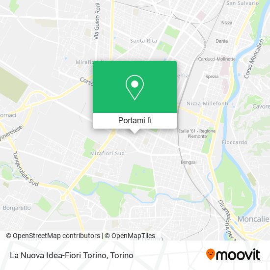 Mappa La Nuova Idea-Fiori Torino
