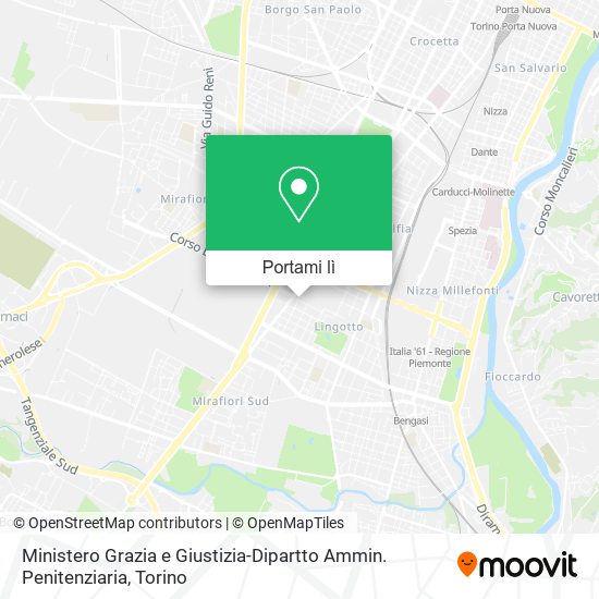 Mappa Ministero Grazia e Giustizia-Dipartto Ammin. Penitenziaria