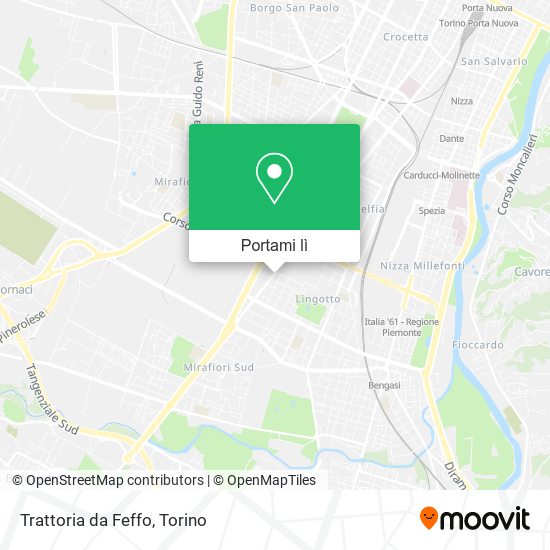 Mappa Trattoria da Feffo