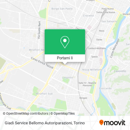 Mappa Giadi Service Bellomo Autoriparazioni