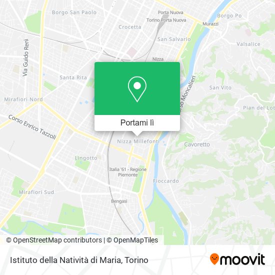 Mappa Istituto della Natività di Maria