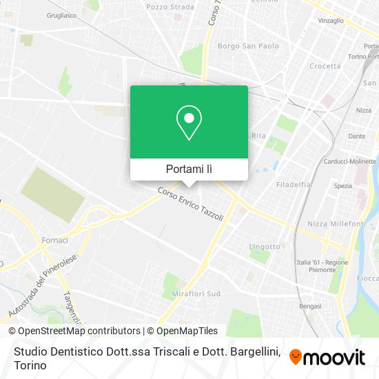 Mappa Studio Dentistico Dott.ssa Triscali e Dott. Bargellini