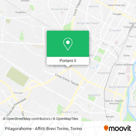 Mappa Pitagorahome - Affitti Brevi Torino