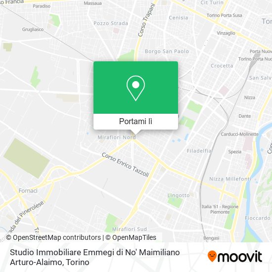 Mappa Studio Immobiliare Emmegi di No' Maimiliano Arturo-Alaimo
