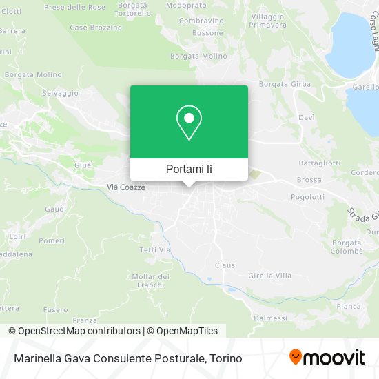 Mappa Marinella Gava Consulente Posturale