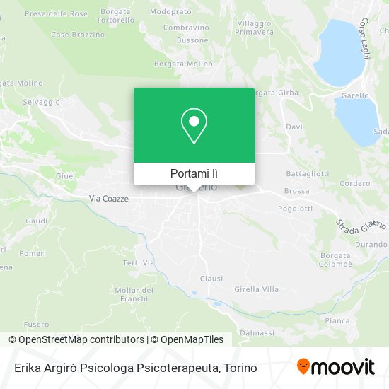 Mappa Erika Argirò Psicologa Psicoterapeuta