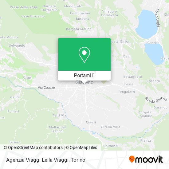 Mappa Agenzia Viaggi Leila Viaggi