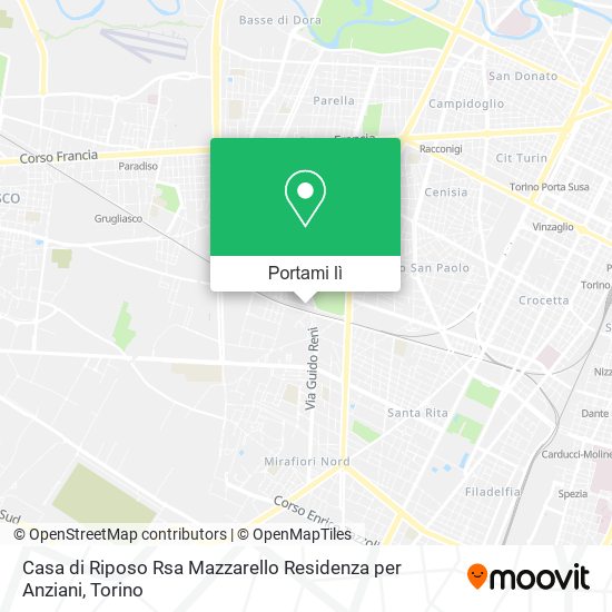 Mappa Casa di Riposo Rsa Mazzarello Residenza per Anziani