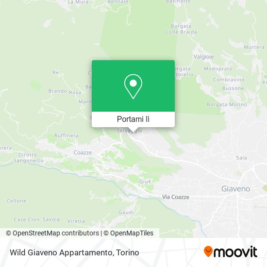 Mappa Wild Giaveno Appartamento