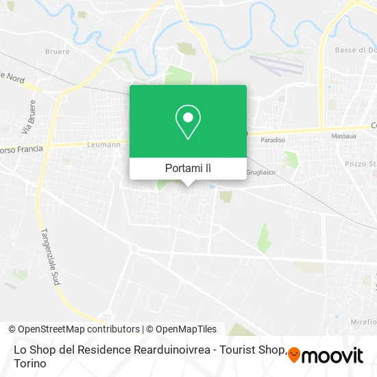 Mappa Lo Shop del Residence Rearduinoivrea - Tourist Shop