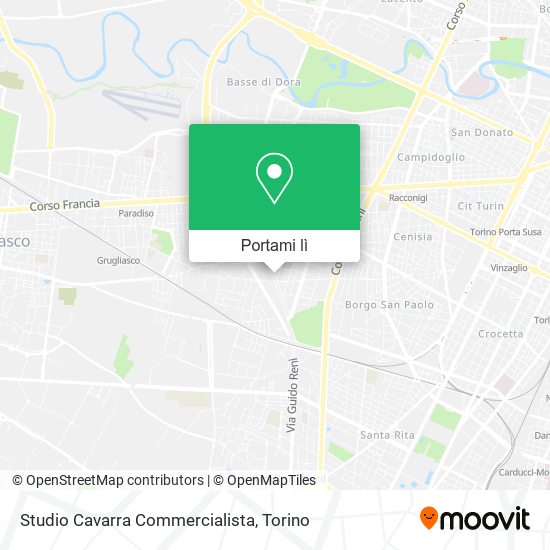 Mappa Studio Cavarra Commercialista