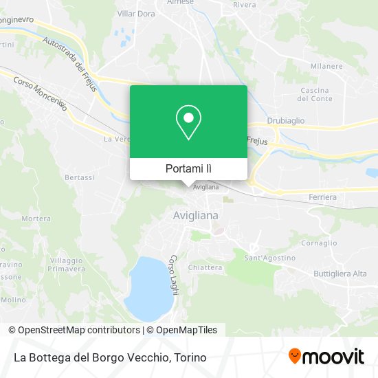 Mappa La Bottega del Borgo Vecchio