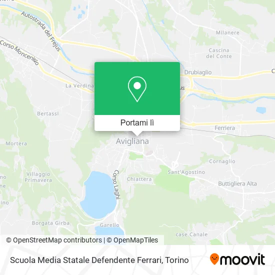 Mappa Scuola Media Statale Defendente Ferrari