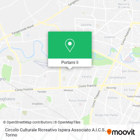 Mappa Circolo Culturale Ricreativo Ispera Associato A.I.C.S.
