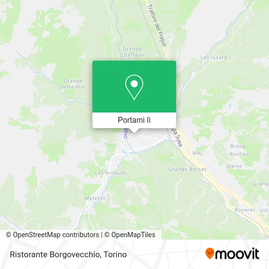 Mappa Ristorante Borgovecchio