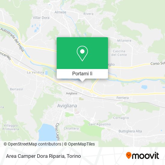 Mappa Area Camper Dora Riparia