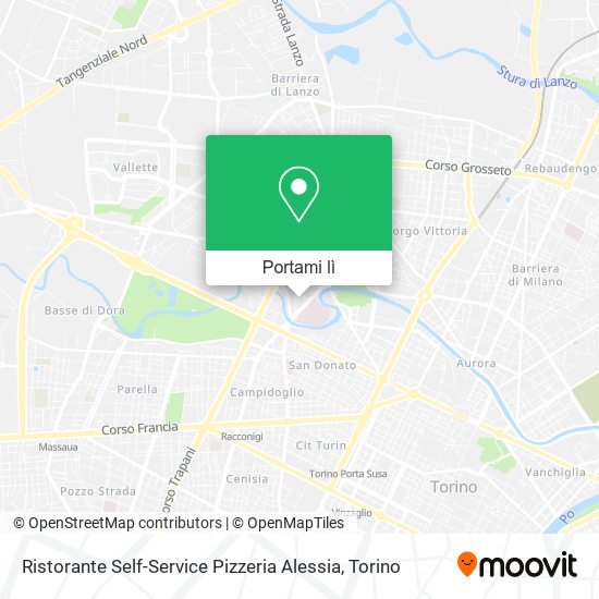 Mappa Ristorante Self-Service Pizzeria Alessia