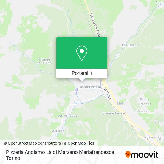 Mappa Pizzeria Andiamo Là di Marzano Mariafrancesca
