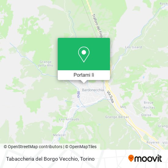 Mappa Tabaccheria del Borgo Vecchio