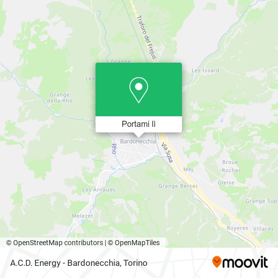 Mappa A.C.D. Energy - Bardonecchia