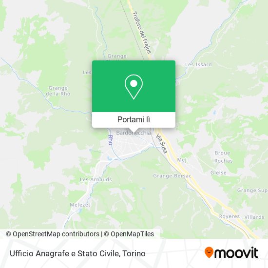 Mappa Ufficio Anagrafe e Stato Civile