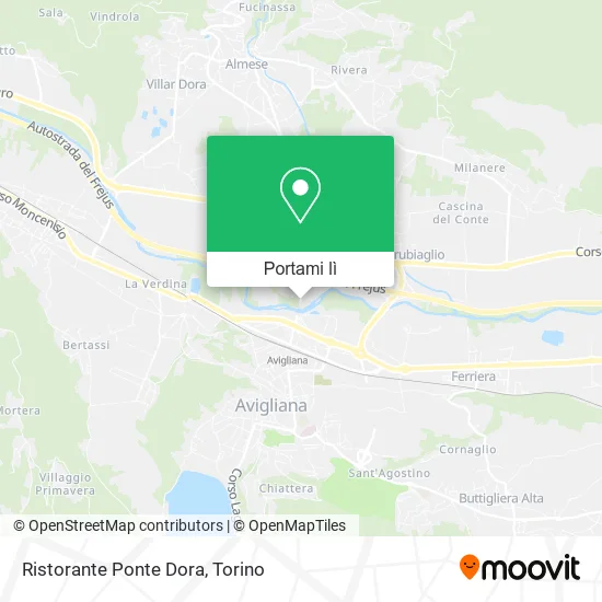 Mappa Ristorante Ponte Dora