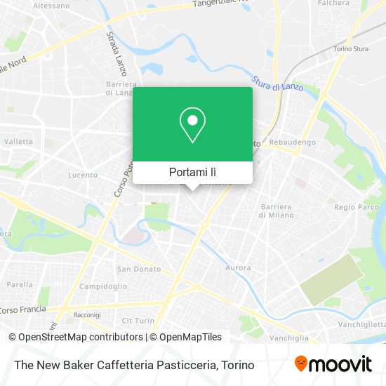Mappa The New Baker Caffetteria Pasticceria