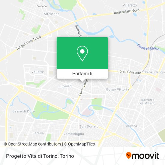 Mappa Progetto Vita di Torino