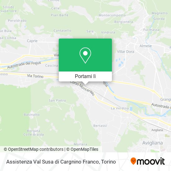 Mappa Assistenza Val Susa di Cargnino Franco