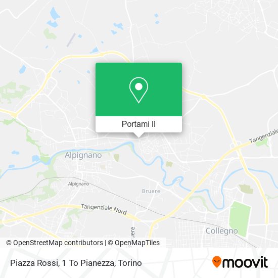 Mappa Piazza Rossi, 1 To Pianezza