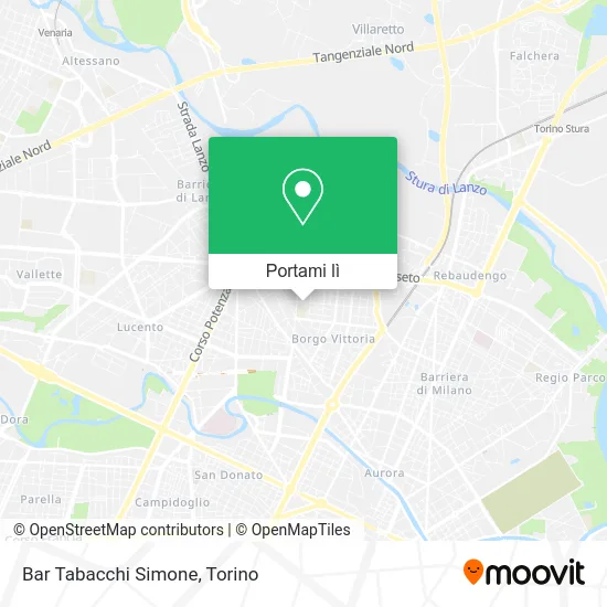 Mappa Bar Tabacchi Simone