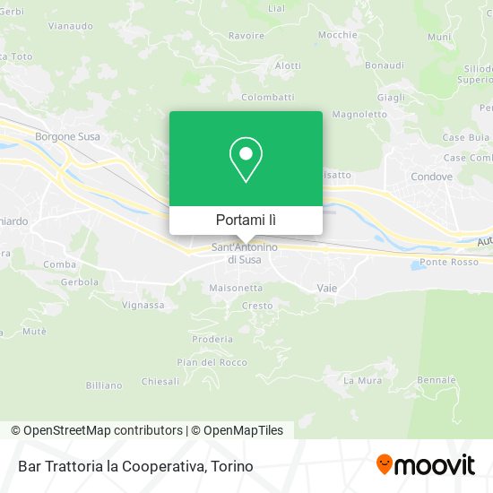 Mappa Bar Trattoria la Cooperativa