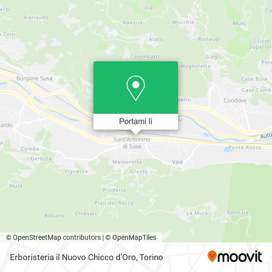 Mappa Erboristeria il Nuovo Chicco d'Oro