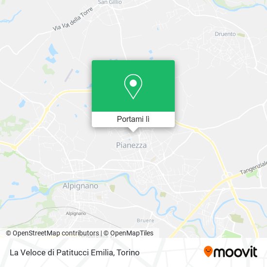 Mappa La Veloce di Patitucci Emilia