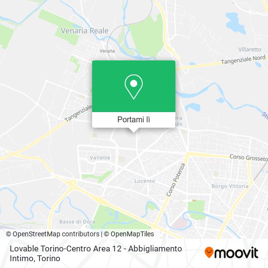 Mappa Lovable Torino-Centro Area 12 - Abbigliamento Intimo