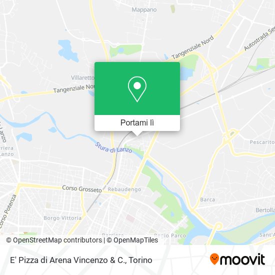 Mappa E' Pizza di Arena Vincenzo & C.