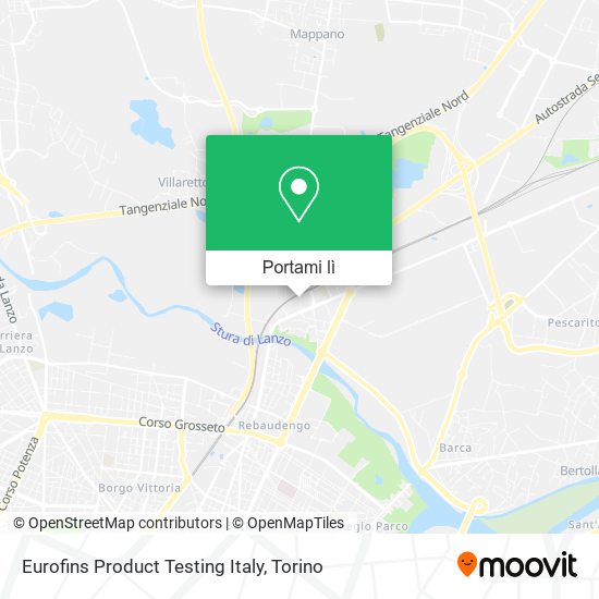 Mappa Eurofins Product Testing Italy