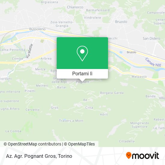 Mappa Az. Agr. Pognant Gros