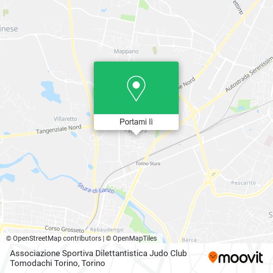 Mappa Associazione Sportiva Dilettantistica Judo Club Tomodachi Torino