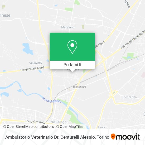 Mappa Ambulatorio Veterinario Dr. Centurelli Alessio