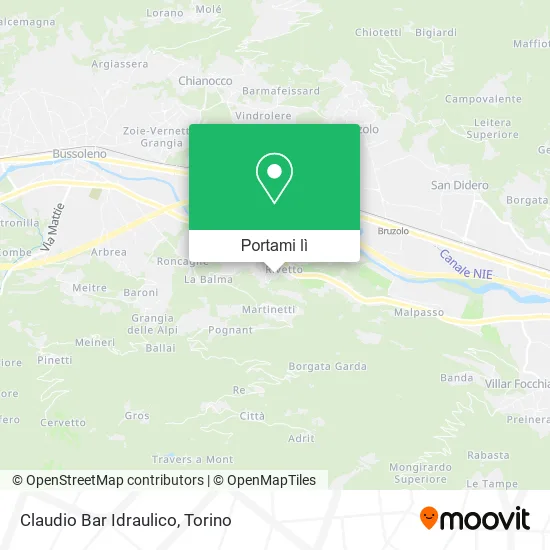 Mappa Claudio Bar Idraulico