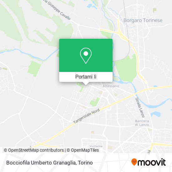 Mappa Bocciofila Umberto Granaglia