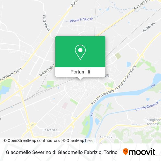Mappa Giacomello Severino di Giacomello Fabrizio