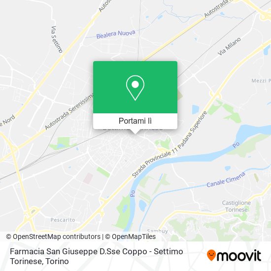 Mappa Farmacia San Giuseppe D.Sse Coppo - Settimo Torinese