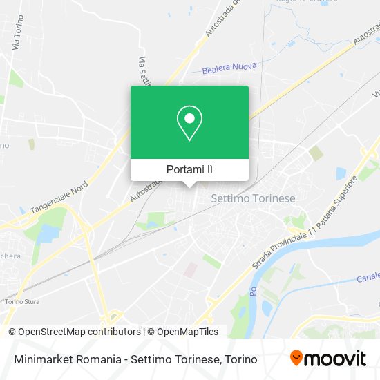 Mappa Minimarket Romania - Settimo Torinese