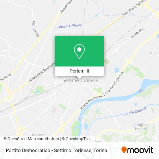 Mappa Partito Democratico - Settimo Torinese