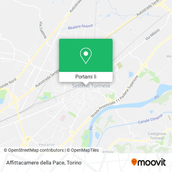 Mappa Affittacamere della Pace
