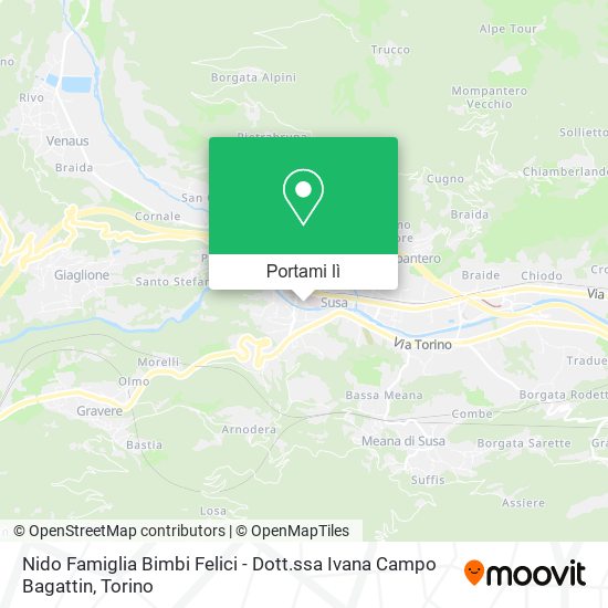 Mappa Nido Famiglia Bimbi Felici - Dott.ssa Ivana Campo Bagattin