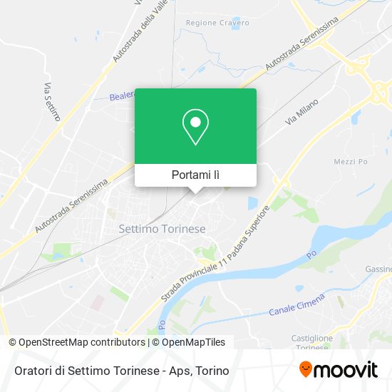 Mappa Oratori di Settimo Torinese - Aps