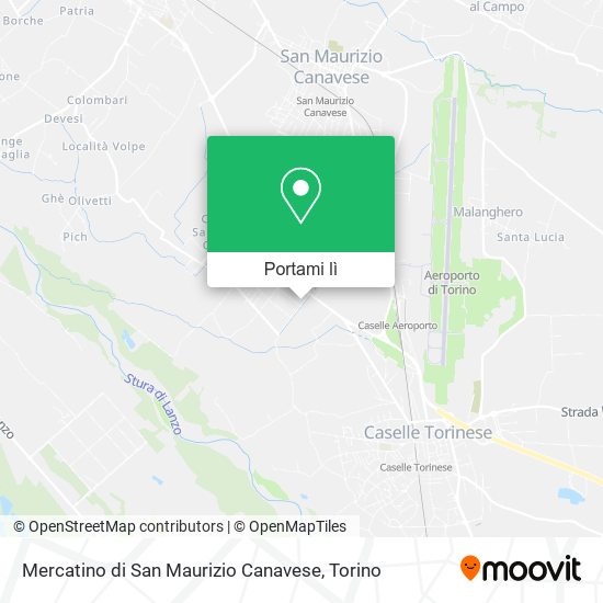 Mappa Mercatino di San Maurizio Canavese